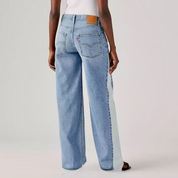 Levi’s Baggy Dad Pieced Jeans – Mixed Bag | NWT | Women’s 28x30 - Picture 3 of 15